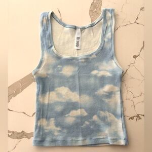 NWOT SKIMS cotton cloud crop tank XS